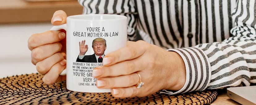 Aurahouse Funny Mother-in-law Mug - 11 Oz, Great Mother-in-law Gift for Birthday, Mother's Day, Christmas