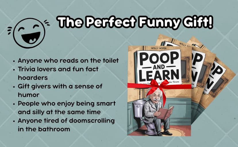 Poop and Learn: Useless Facts for Your Time on the Throne | Funny Toilet Book | Perfect Gag Gift For Curious Minds 3982670632
