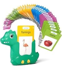 Montessori Language Learning Toys with 224 Words, Pocket Speech Therapy Toys, Children's Sensory Educational Toys Airbition Talking Flash Cards for Toddlers Ages 1‑4,224 Words English Pink B0D478JF4R