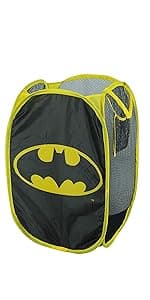 Idea Nuova Batman Color Changing Kids Lamp and Nightlight,LED Projection Light for Bedroom Décor, Superhero Night Lamp for Boys & Girls