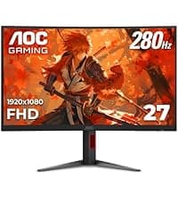 AOC 25G51Z 25-inch Gaming Monitor FHD 1920x1080, 240Hz Refresh Rate, 0.5ms MPRT, IPS Panel, HDR, 3-Sided Frameless, HDMI 2.0 x1, Display Port x1, 3-Year Zero-Bright-Dot