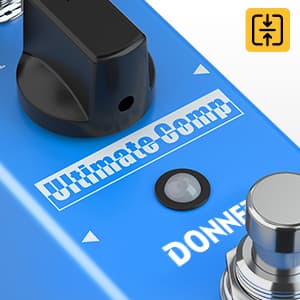 Donner Compressor Pedal, Ultimate Comp 2 Modes Compression Effect Pedal Pure Analog for Electric Guitar and Bass True Bypass