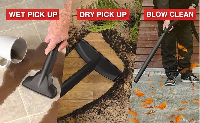 Shop-Vac 9522205 5 Gallon 5.5 Peak HP Hangup Wet/Dry Vacuum, 1.25 Inch Diameter x 18 Foot Hose, 6 Foot Cord, Wall Mount Included, Ideal for Garage, Workshop & Home