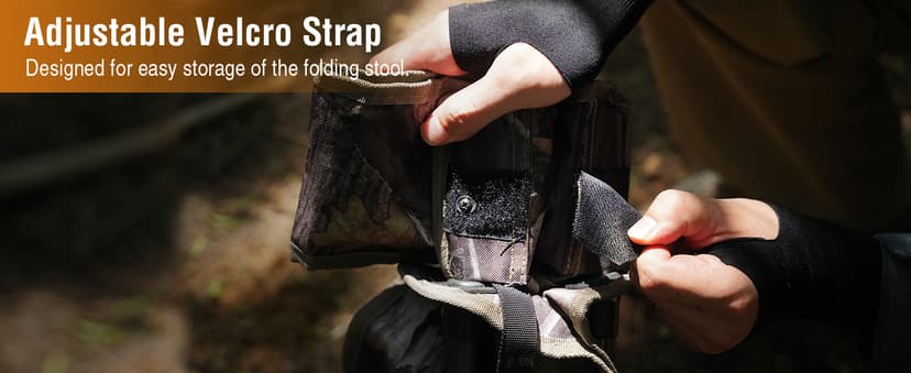 REDCAMP 2 Pack Tripod Hunting Chairs for Blinds, Folding Lightweight Portable Fishing Chair for Adults Hunting Stools with Backrest, Golf Chairs for Spectators, Camo
