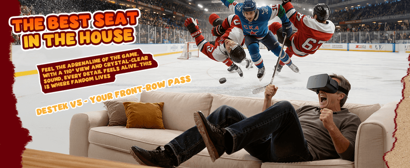 DESTEK V5 VR Headset for Phone w/VR Gamepad, 128 Premium VR apps Included, Anti-Blue Eyes Protected HD Lenses, 110° FOV Virtual Reality Headsets for iPhone, Android Phone- Black