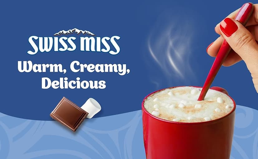 Swiss Miss Chocolate Hot Cocoa Mix With Marshmallows, 1.38 oz., 8-Count Envelopes