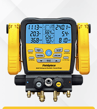 Fieldpiece VP67 Vacuum Pump – 6 CFM, 1/2 HP DC Motor, RunQuick Oil Change System – Portable - Professional HVAC Tool - A2L Compatible