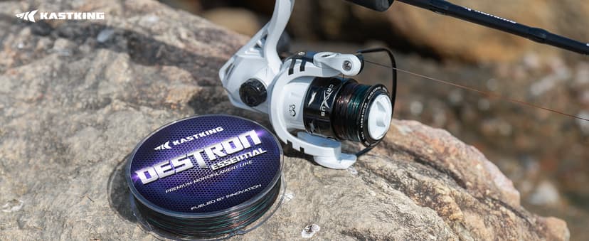 KastKing Destron Essential Monofilament Fishing Line, Advanced Polymer Coating for High Abrasion Resistance, Super Smooth, High Strength, Low Memory Mono Line, Fresh and Saltwater Fishing