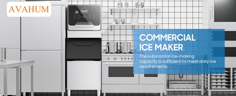 Commercial Ice Maker Machine 700 Lbs/24H Industrial Ice Maker Machine Commercial Ice Machine with 400Lbs Storage, Ice Ready in 5-12 min, Stainless Steel Ice Maker for Bar Cafe Business Restaurant