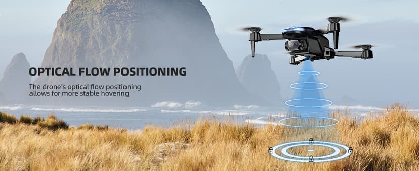 Drone with Camera 1080P HD FPV Foldable Mini Drone for Beginners Kids Adults, Drone with One Key Take Off/Landing, Gesture Selfie, Altitude Hold, 3D Flip, Easy to Fly, 2 Batteries, Toys for Boys Girls