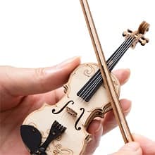 ROKR Wooden 3D Puzzles for Adults Violin, Musical Instrument Model Kit 3D Puzzles to Build, Desk Decor/DIY Hobbies/Gifts for Family and Friends (Violin) B0B7J49BWX