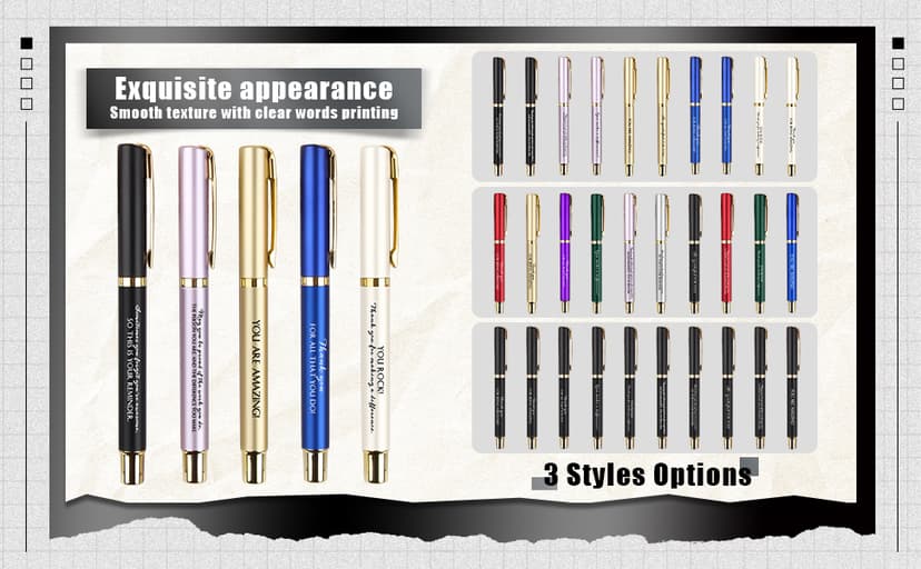 Employee Appreciation Gift, Pharmacy Pens, Vet Tech Week, for Teacher, Boss, Staff Office Coworker, Team, Nurse, Medical Pens PerKoop 20 Sets Thank You Gifts Bulk Inspirational Ballpoint Pen with Box B0CKW23CFX