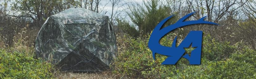 Ameristep Brickhouse Hunting Blind | 3-Person Ground Blind in Mossy Oak Break-Up Country, One Size