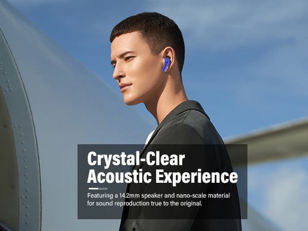 Wireless Earbuds, Bluetooth 5.4 Headphones Bass Stereo, Ear Buds with Noise Cancelling Mic, LED Display in Ear Earphones Clear Calls, IP7 Waterproof Bluetooth Earbuds for Laptop/Phones, Rose Gold