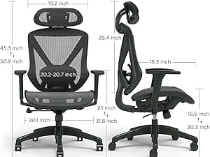 Staples Dexley Ergonomic Task Chair, Mesh, Ergonomic, Lumbar Support, Adjustable Height, Black