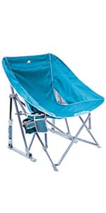 GCI Outdoor Sunshade Backpack Beach Chair | Reclining Folding Canopy Chair with Durable Armrests, Drink Holder & Carry Straps, Perfect for Beach Trips & Picnics — Saybrook Blue