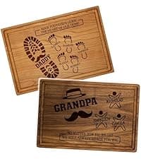 Personalized Christmas Gifts for Women, Customized Gifts for Mom – Custom Cutting Board for Mom or Grandma, Birthday, Christmas Gift Idea from Son, Daughter, Grandkids