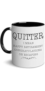 WHIDOBE Christmas Gift For Retired Men Women - Retirement Mug - Retirement Gifts - Retired Under New Management See Wife For Details Present - Retiree Gift For Husband, Dad, Boyfriend, Boss, Coworker