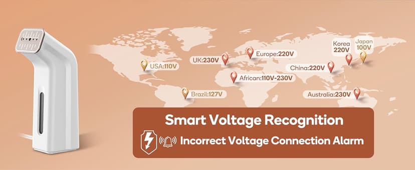 Travel Steamer For Clothes,100V-240V Dual Voltage Steamer & Iron 2 In 1,Integrated 170ml Tank 25s Fast Heat-Up,1.2lbs Portable Fabric Iron,Handheld Steaming Wrinkles Remover For Garments(In 4 colors)