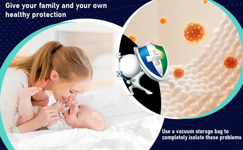 Vacuum Seal Bags for Clothing with Electric Pump, 6 Pack (2 Jumbo 2 Large 2 Medium Vacuum Storage Bags) Space Bags Vaccine Vacuum Sealed Storage Bags for Travel Luggage Blankets Bedding