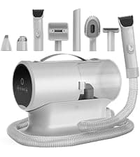 AIRROBO Dog Grooming Vacuum and Kit with Clipper Nail Trimmer Grinder, 12000Pa Pet Vacuum for Shedding Grooming, 2L Large Capacity Dog Hair Vacuum with 8 Pet Grooming Tools, PG100 Plus