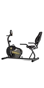 Marcy Recumbent Exercise Bike with Adjustable Seat and 8 Resistance Levels, 300 Pound Capacity NS-1201R