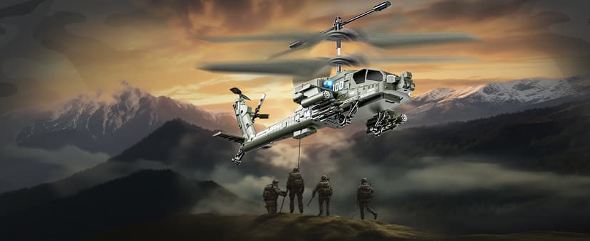 XIKOTEC RC Helicopter, Remote Control Helicopter Toy for Kids, Beginners and Adults with Altitude Hold, Gyro & LED Light, 2 Batteries & USB-C Charging, Gift for Boys Ages 8-12 (Green)