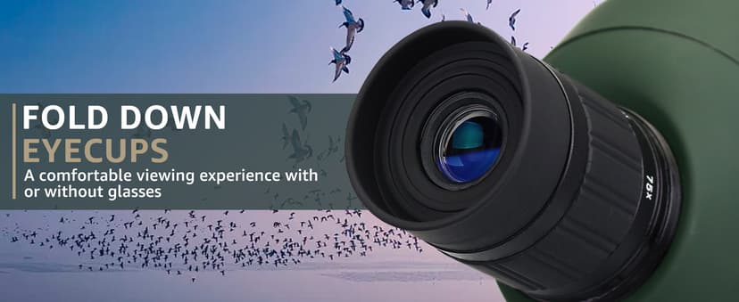 SVBONY SV28 Spotting Scopes with Tripod, Angled 25-75x70mm Spotter Scope with Phone Adapter, Waterproof Fogproof Spotting Scope for Bird Watching, Target Shooting, Wildlife Viewing