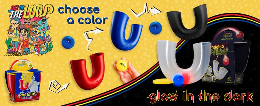 pindaloo Original Skill Game Toy with 2 Balls- Gifts for Kids and Adults Indoor & Outdoor Games, Ball Toys for Boys, Girls, & Teens - Gift Ideas, Fun Stuff, Develops Motor & Juggling Skills -Blue