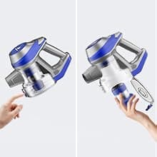 Intercleaner 23Ft Corded Vacuum Cleaner, with LED Headlights & Large Dust Cup, Powerful Suction for Hard Floors & Carpets, Adjustable Stick, Perfect for Pet Hair, Wall Mount Storage