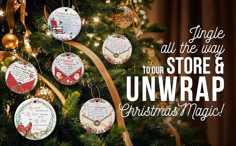 ZAGKOO Neighbor Christmas Ornaments 2025 - Best Christmas Neighbors Gift Ideas, Great Gifts for Next Door Neighbor - Friendship Gifts for Neighbors, Women, Men - Ceramic Keepsake 2025