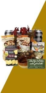 Gift Basket Village Get Well Soup Gift Basket – Includes Chicken Noodle, Chili, Chicken Pot Pie, & Enchilada Soup Mixes with Crackers, Ideal for Thank You Gifts or Bosses Day Gifts for Women