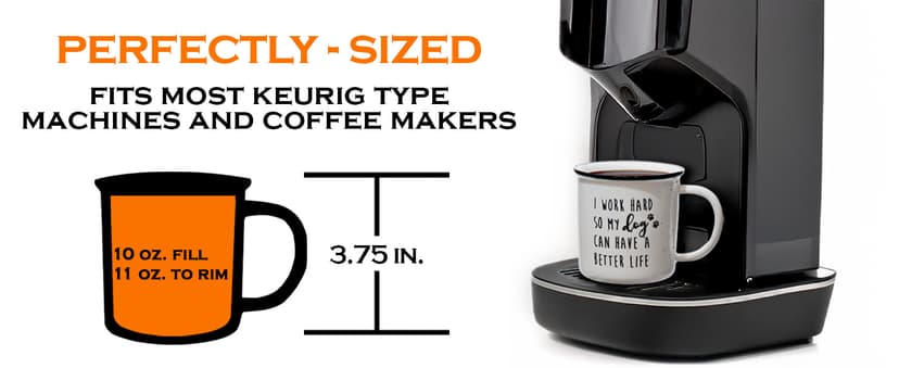 MAINEVENT Best Dog Dad Mug 11 Ounce, Dog Dad Coffee Mug, Best Doggy Father Ever Gift, Doggy Daddy Cup, Novelty Coffee Cup