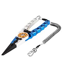 Booms Fishing F03 Needle Nose Fishing Pliers, 9" Fisherman's Pliers, Long Nose Hook Remover, Saltwater Resistant Fishing Gear, Green