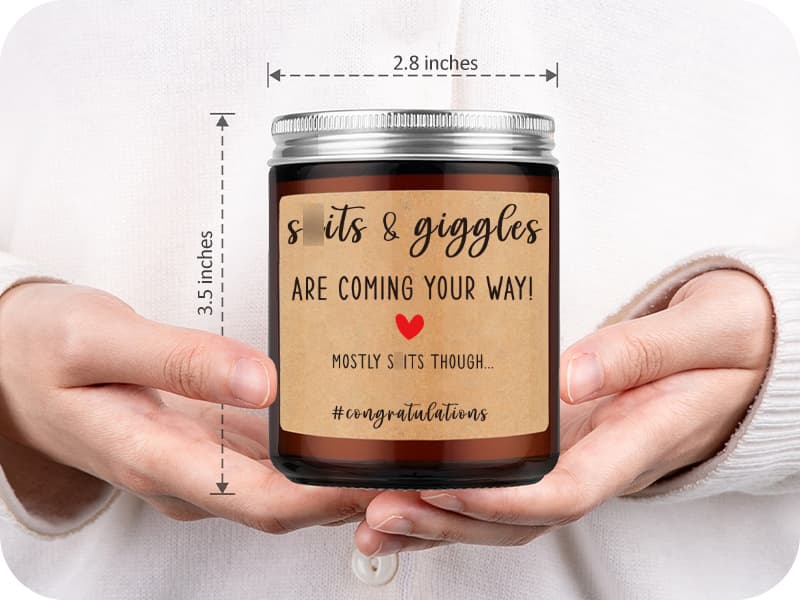 Miracu Funny Baby Shower Candle, New Parents Gifts for Couples, Unique Mom and Dad Gifts for New Parents, Expecting Mom to be - Christmas, Boy Baby Announcement, Congratulations Pregnancy Couple