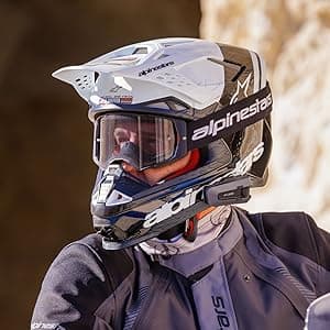 Cardo PACKTALK Edge Motorcycle Bluetooth Communication System Headset Intercom - Single Pack