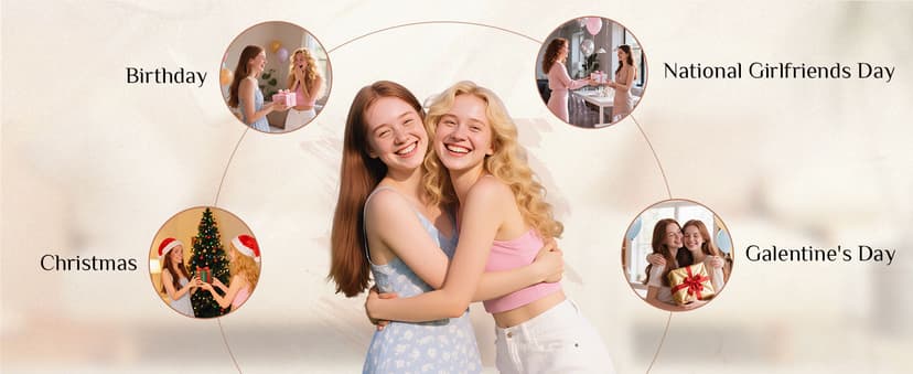 Sister Figurines - Best Friends Gifts for Women, Bestie Friendship Christmas & Birthday Gift