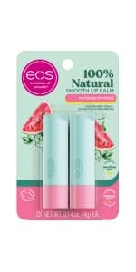eos Natural Shea Lip Balm- Birthday Cake, All-Day Moisture Lip Care Products, 0.14 oz