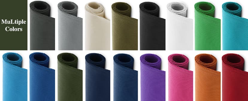 1200D Thicken Waterproof Canvas Fabric by The Yard 58" W Water-Resistant Polyester Fabric Heavy Duty Outdoor Upholstery Material for Chair Patio Cushion Furniture Cover Sewing DIY, 1 Yard Silver Grey