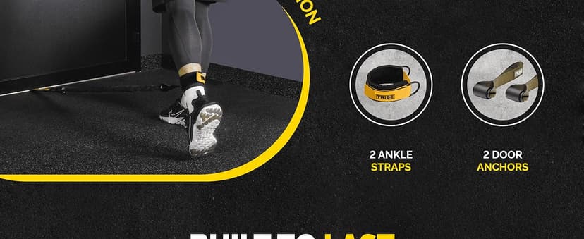 Tube Resistance Bands for Working Out Men and Women - Exercise Bands Resistance Bands Set, Resistance Band Bar, Handles, Ankle Straps, Foot Straps and Door Anchor