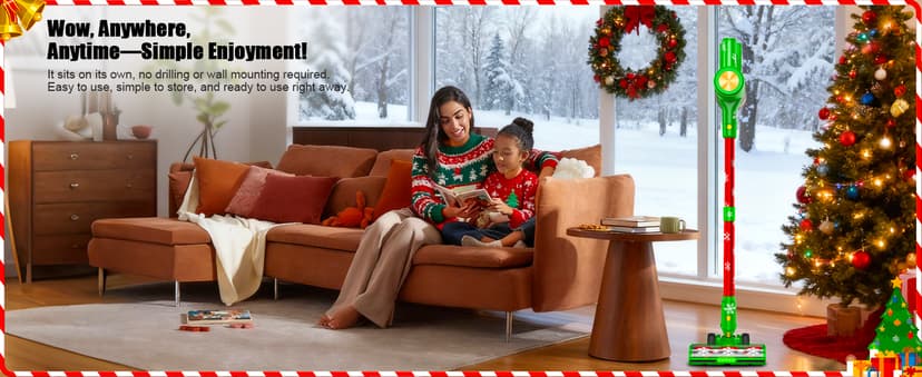 Cordless Vacuum Cleaner, 46Kpa//500W/55Mins Vacuum Cleaners for Home, Self-Standing Stick Vacuum, LED Display & Anti-Tangle, Lightweight Rechargeable Vacuum for Carpet, Floor