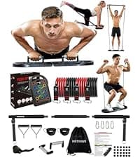 HOTWAVE Push Up Board Fitness, Portable Foldable 20 in 1 Push Up Bar at Home Gym, Pushup Handles for Floor. Professional Strength Training Equipment For Man and Women,Patent Pending