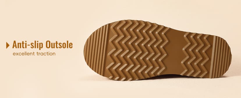 Litfun Suede Platform Mini Boots for Women Genuine Leather Fuzzy Ankle Winter Snow Boots with Fur Lined