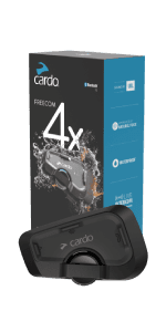 Cardo PACKTALK Edge Motorcycle Bluetooth Communication System Headset Intercom - Single Pack