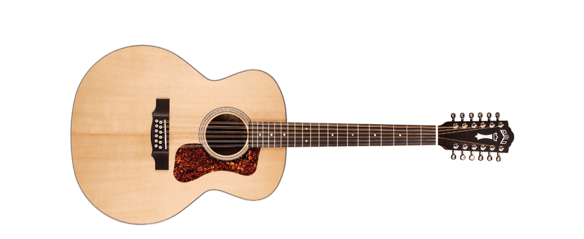 GUILD Guitars F-1512 12-string Acoustic Guitar, in Natural, All Solid Woods Jumbo, Westerly Collection with Premium Gig Bag