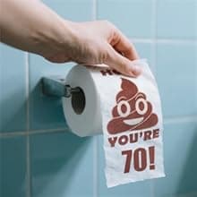 70th Birthday Gifts for Men Whiskey Glass Set, 70th Birthday Party Supplies with 11 Oz Whiskey Glass Coaster Stone Baseball Cap Apron Sock Funny Toilet Paper Keychain for Him, Dad, Husband, Friends