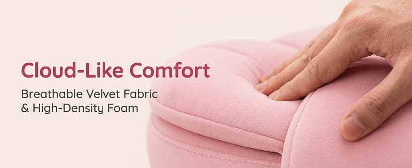 HOMCOM Executive Office Chair with 6 Points Vibration Massage and Heated Lumbar Support, Velvet High Back Computer Chair with Reclining Backrest, Tilt Function and Padded Armrests, Pink