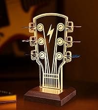 CoolGift Mart Guitar Pick Holder, Walnut Wood Amp Styled Guitar Pick Case for Picks Storage and Display, Guitar Gifts Accessories for Men Guitarists Guitar Players Music Lovers B0DPKMHK5J
