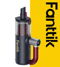 Fanttik Slim V8 APEX Car Vacuum, 4-in-1 Portable Mini Cordless Vacuum with 19000pa Suction Power, Type-C Charge, 2 Suction Modes, Handheld Vacuum for Small Jobs, Car, Office Desk, Keyboards (Black)