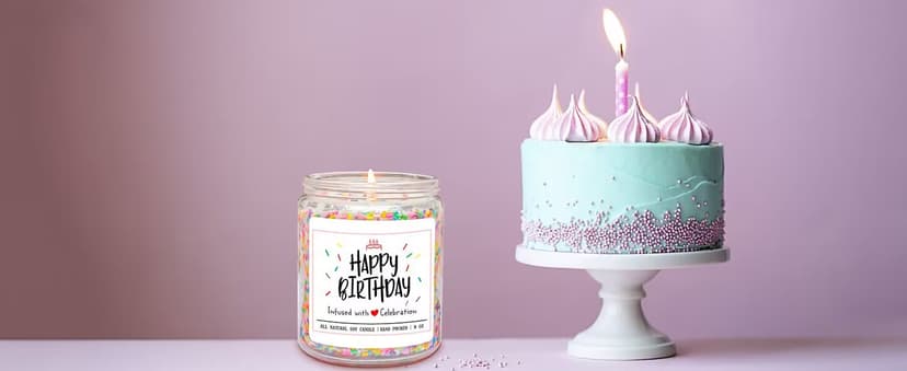 Homsolver 18th Birthday Gifts for Girls Boys, Vanilla Scent Ideas 18th Birthday Candles for Sister, Daughter, Best Friends, Handmade Aromatherapy with 50+ Hour Burn Time, Funny Birthday Decorations B0F2HZQ2B2